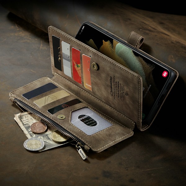 Caseme c30 fodral för iPhone 13 brun brun brown