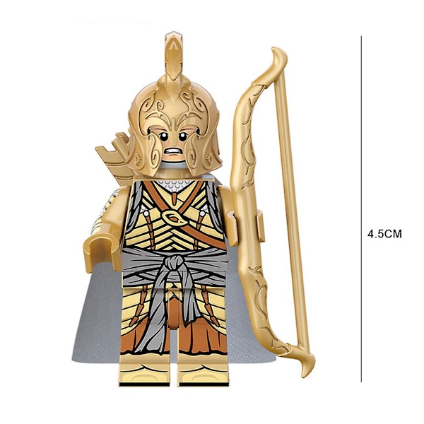 8 stk. Ringenes Herre Serie Minifigurer Byggeklodser Sæt, Soldater Kriger Mini Actionfigurer Legetøj Gave Hjem Dekoration