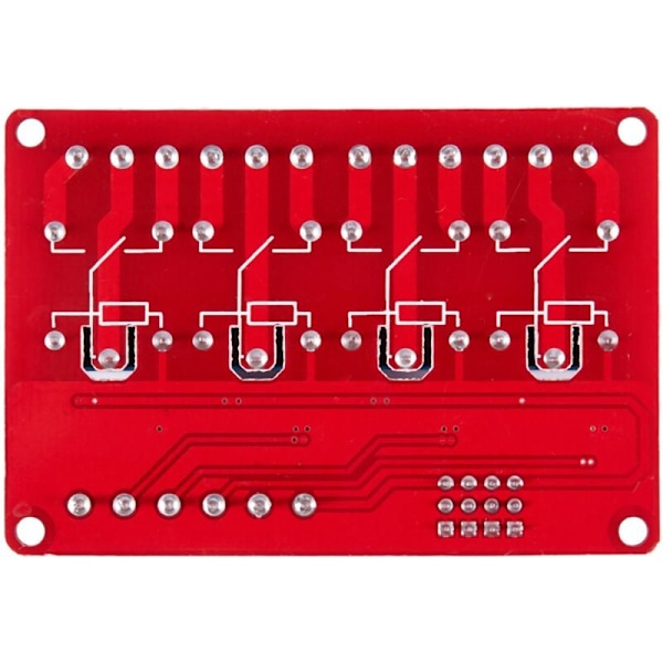 5V Hög/Låg Nivå med Trigger Isolator 4 Kanal Relä Modul