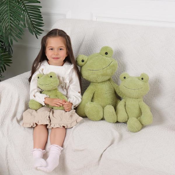 Plush Leksak Groda i Sammet Mjuk Gosig Perfekt för Barn (Grön Groda, 8,5 Tum)