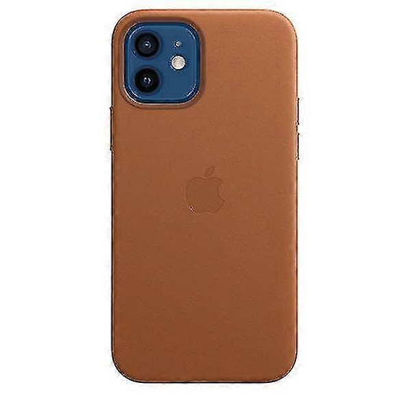 Lædercover til iPhone 12/12 Pro Lædercover med Magsafe Saddle Brown