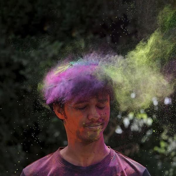 Holi Pulver - Sæt med 10 farver(XH( multifärg multicolor