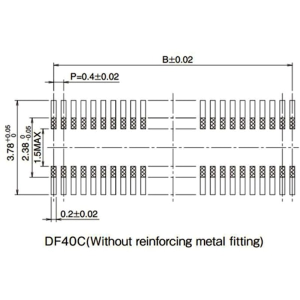 1 stk. egnet til beregningsmodul Beregningsmodul 4 CM4-stik DF40C-100DS-0,4V