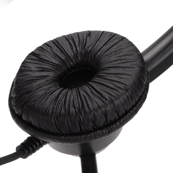 H360DRJ Binaural Telefon Hörlurar Svart Brusreducerande Dubbelsidig Headset för Callcenter Online Kurser