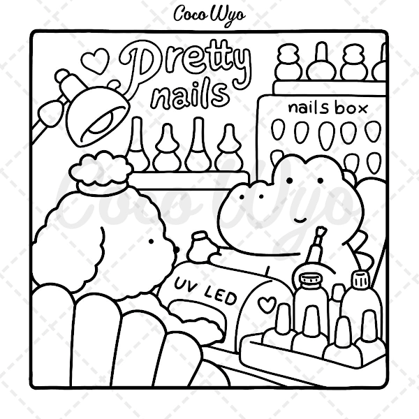 Malebog for voksne og teenagere med super søde dyrefigurer med simple og lette mønstre til afslapning, paperback Item 3: 46 pieces