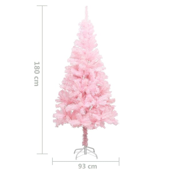 vidaXL Plastiktræ med fod pink 180 cm PVC Rosa 3100