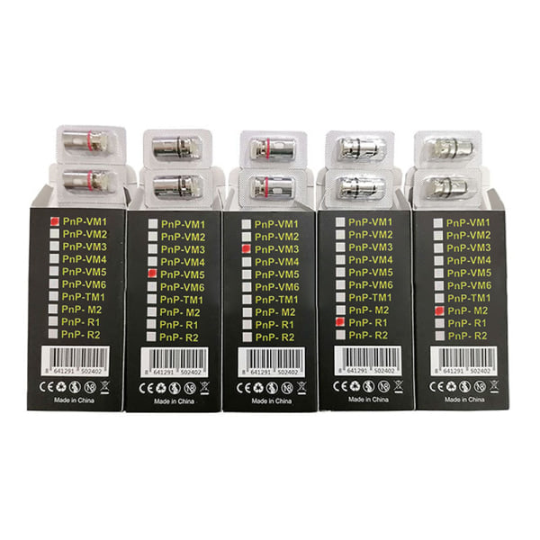 5 st/kartong Voopoo PNP Coil VM1/VM3/VM5/R1/M2 Atomisering ersätter PNP-VM1-0.3Ω PNP-VM1-0.3Ω