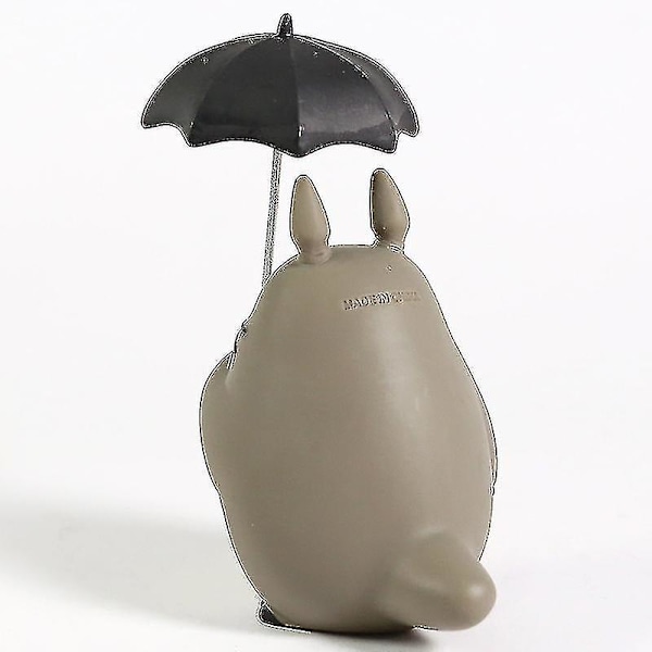 Miyazaki Hayao Min Nabo Totoro Med Paraply Pvc Figur Samleobjekt Legetøj Totoro Æske