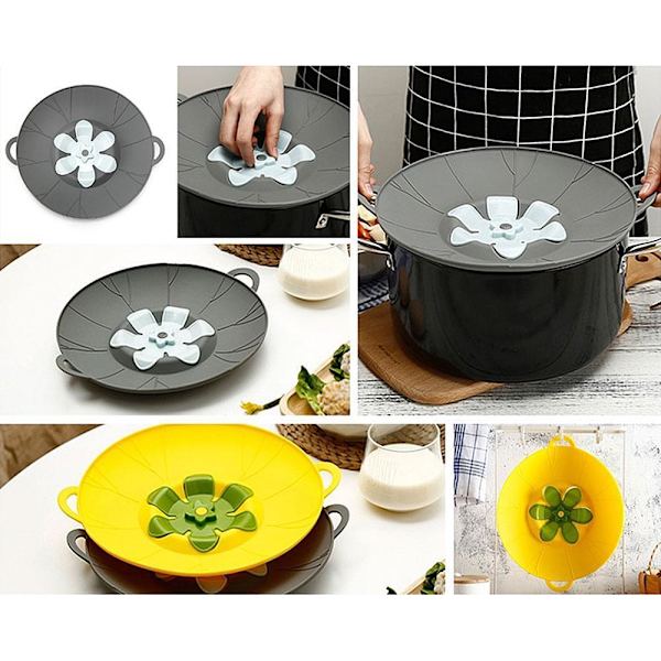 2-pak Silikone Kog-Over Beskyttelse 30 cm - Flere Farver gray