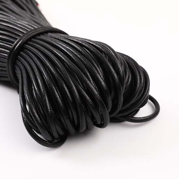 80m/spole 2mm sort satin sort nylon tråd til fremstilling af armbånd,