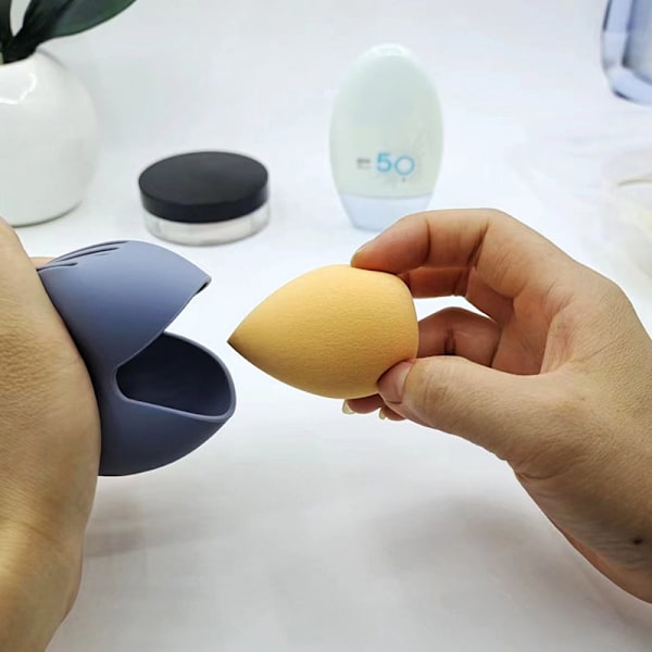 Makeup Svampeholder Silikone Multi-Hul Etui Co F