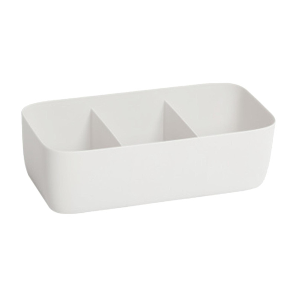 Underwear Opbevaringsboks 3-gitter/5-gitter Rum Opbevaringsbeholder Til Hjem Soveværelse Kollegie Sokker BH Bukser Organizer White 3 grids