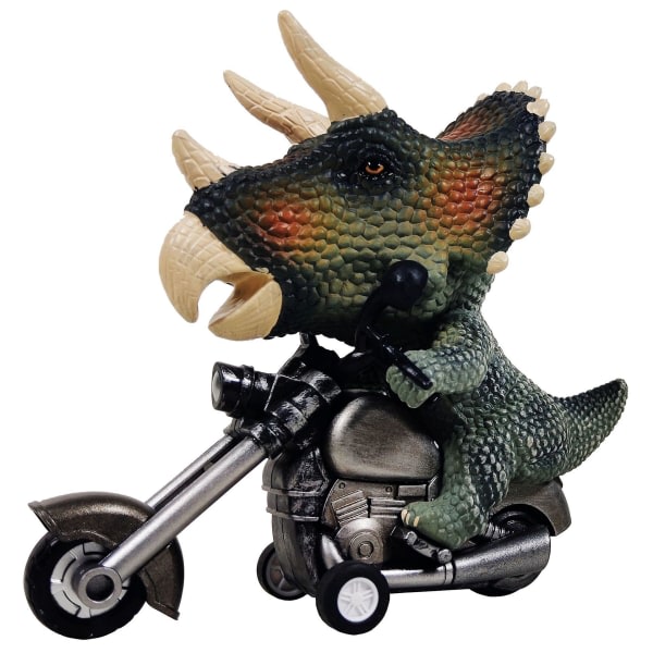 Simulering Triceratops Motorcykelleksak Tröghet Ridning Motorcykel Pull Back Billeksak