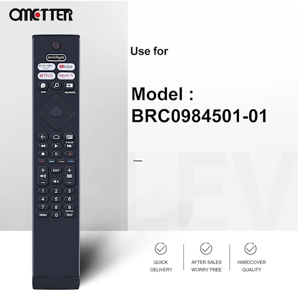 Til Philips 7900 Series 43pus7906/12 Smart Tv Fjernbetjening 398gr10bephn0041bc Brc0984501/01 50pus7956/12 55pus7906/12