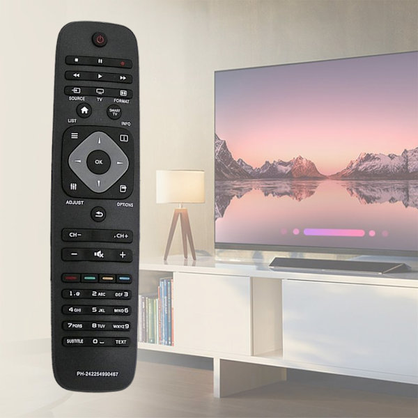 Universal fjärrkontroll för Philips Smart TV, ersättningsfjärrkontroll för Philips 242254990467/2422 549 90467