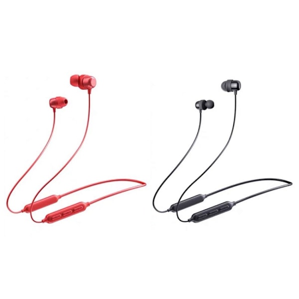 Havit i30 Mini Nackmonterade Magnetiska Sport Bluetooth Hörlurar RED