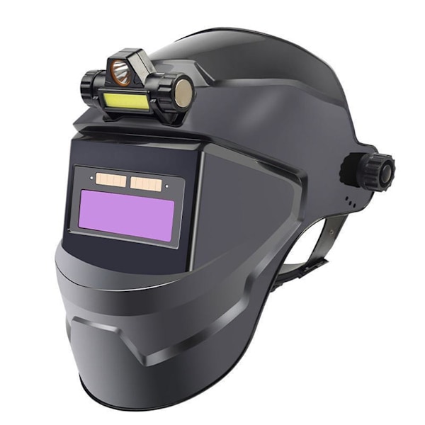 Automatisk mörkare svetsmask huvudmonterad svetsmask säker äkta färg Real Color One