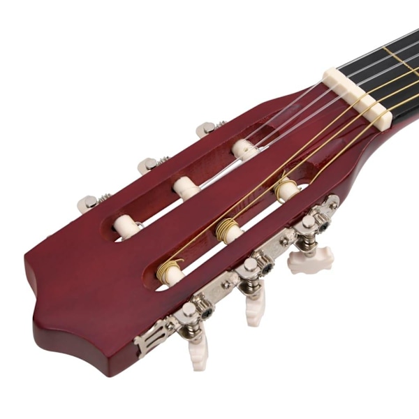 vidaXL Akustisk gitarr, 12 delar, med 6 strängar, western, 38\" Ljusbrun 3650