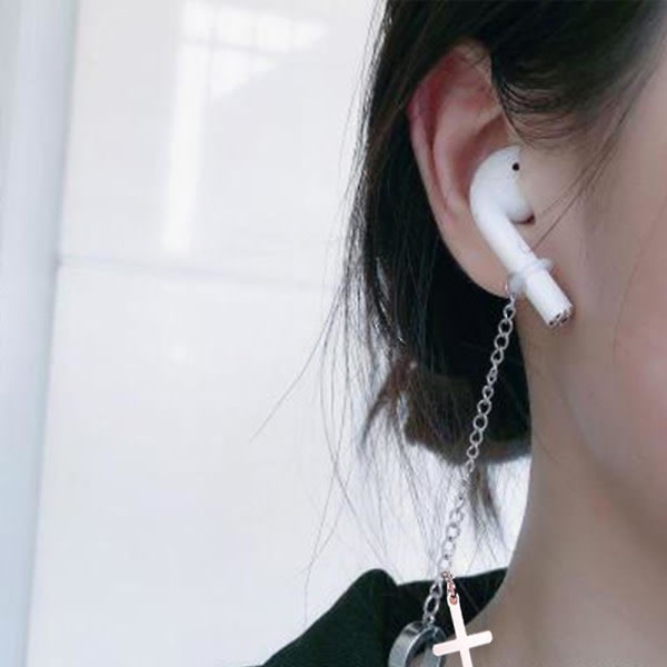 Anti-förlorad örhängesrem kompatibel med Airpods Earbuds Öronkroktillbehör, trådlösa hörlurar Anti-förlorade örhängen