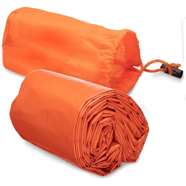 Nødsituation Sovepose 1Pak, 210cmx91cm, Vandafvisende Termisk Bivy Pose til Camping, Vandreture, Udendørs, Aktiviteter & Rejser, Holdbar (grøn)