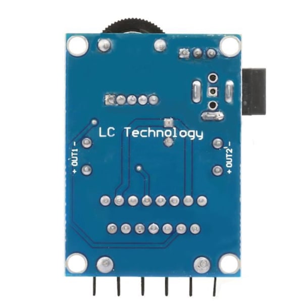 Juster 7W+7W TDA7266 Utgang Høy Effekt Forsterker Modul 3-18V DC 3 Pin Header For DC Socket På