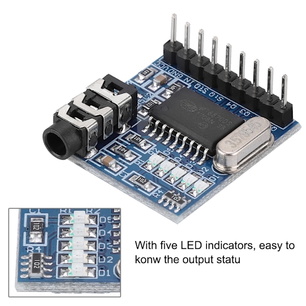 A120 MT8870 DTMF Voice Decoder Modul Telefon Audio Decoder Taledekodning ++