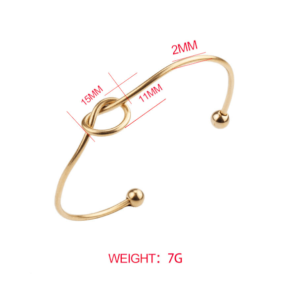 Förgyllda Evighetskärleksknutsarmband för kvinnor | Guld armband för kvinnor