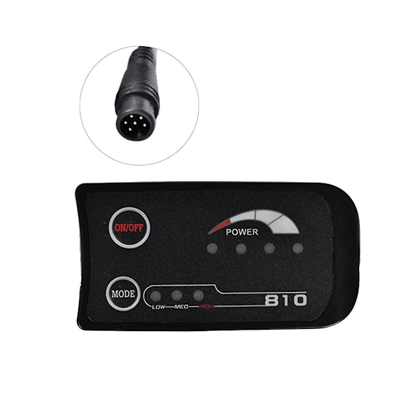 6-stifts S810 E-cykelmätare LED-display 36V Uart för elcykel Elcykelmätare