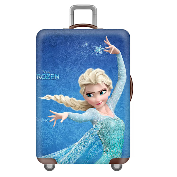 Jinzhaolai Kawaii Frozen Elsa Anime Cartoon Elastic Suitcase Protective Cover Dust Cover Girls Gift Travel Accessories For 18''-28'' Luggage H396