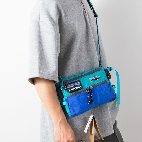 Pata Herr Crossbody Bröstväska Etiketter Unisex Vuxna Utomhus Vattentäta Axelväskor Green