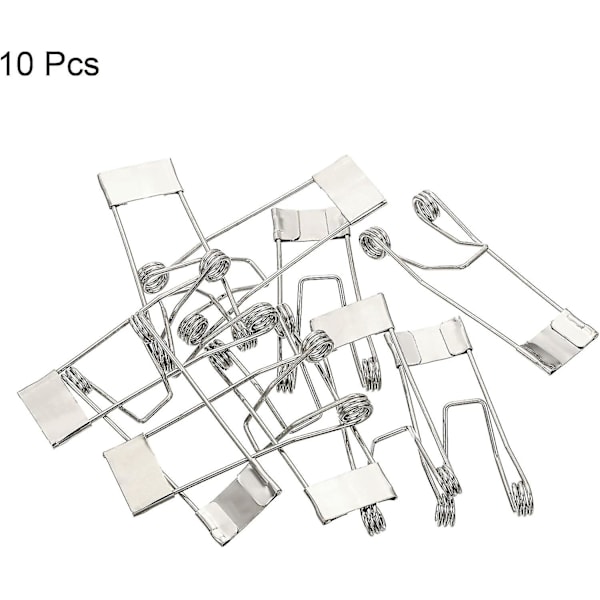 52x19mm Innfelt Spotlys Fjærklemmer 10 stk. Lysdiode Innfelt Belysningstilbehør Sikkerhetsklemmer for Taklampe