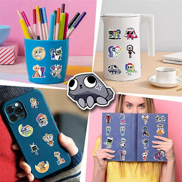 50 stk Dandys World klistremerkepakke DIY dekal vanntette klistremerker dekaler for skateboard laptop gitar