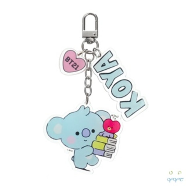 Discareful CHIMMY BTS Akryl Nøkkelring Veske BT21 Nye Tilbehør TATA COOKY RJ - Spot Sale chimmy
