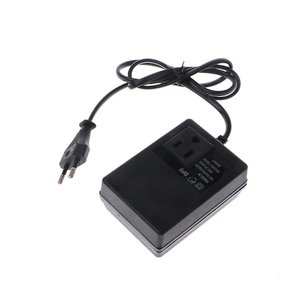 200W AC 220V til 110V Step Down Transformer Konvertering Rejse Stik EU Stik
