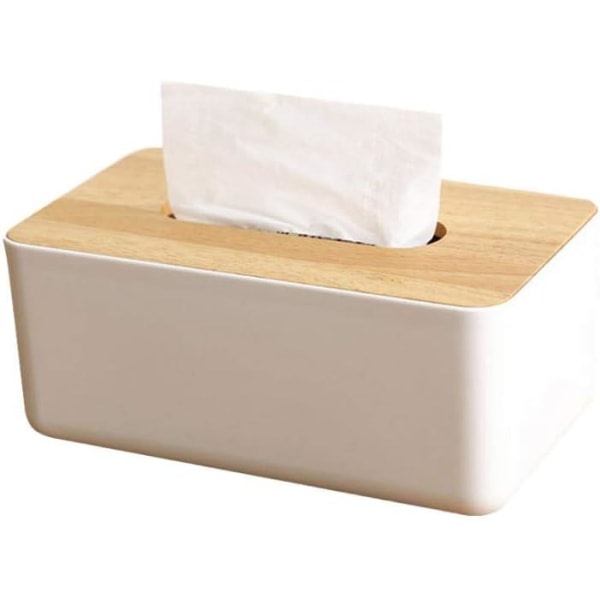 Tissue Box-hållare, Tissue Box Cover Cover Servetthållare Trä ansiktsvävnadslåda Vävnadsautomat för hemmakontor Bil Tissue Cover