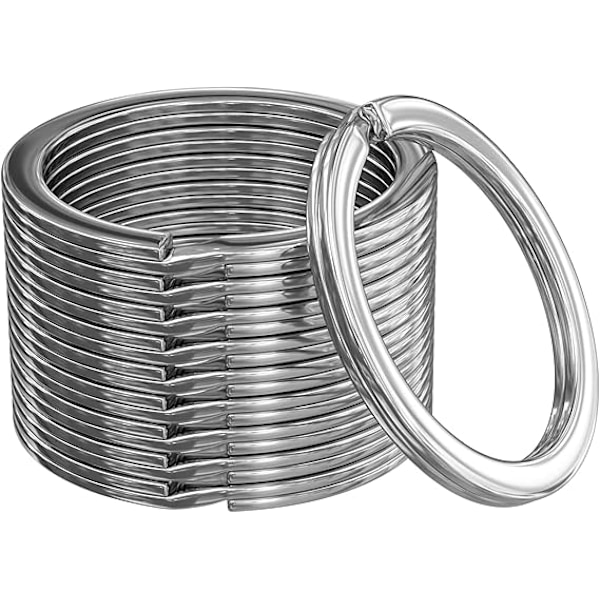 Avaimenperät Litteä Avaimenperä Bulkki Raskas Vahva Avaimenperä Autolle Kotiin Suuri Metalli Hundring Tag Nauha Koulu Toimisto DIY【HY】
