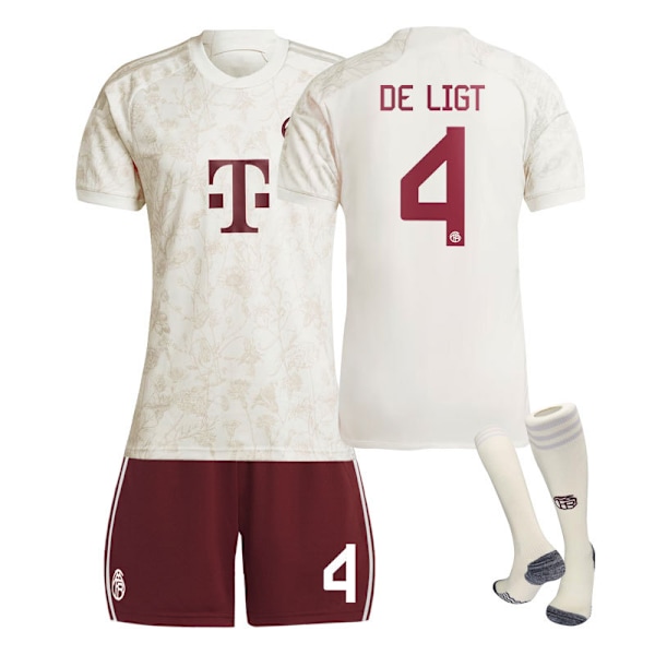 2324 Bayern München andentrøje til børn, studentermodel, træningsdragt til voksne, holduniform, fodbolduniform til mænd og kvinder, uden nummer No number 3XL