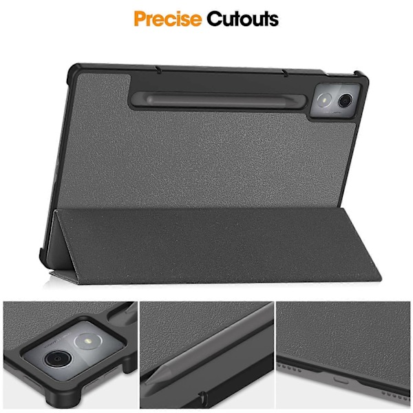 Lenovo Idea Tab Pro -kotelo, pudotussuoja, nahkainen jalusta, tabletin suojakotelo - Monivärinen Multicolor Grey