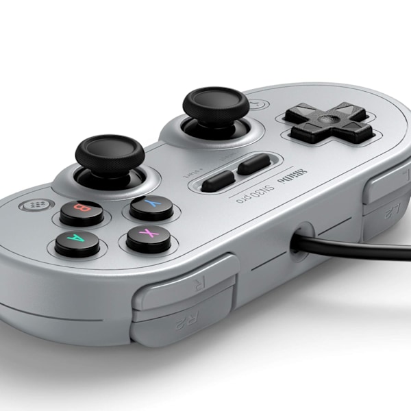 USB-kablet spilcontroller til Switch, Windows & Raspberry Pi (Grå udgave)