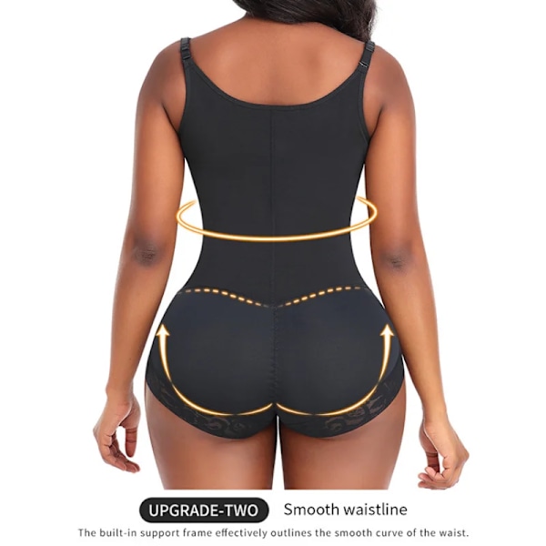 Colombiansk Faja Bodysuit til Kvinder Shapewear Body Shaper Butt Lifter Uden Polstring Mavekontrol Maveafsmalning Plus S-6XL Underundertøj 4XL