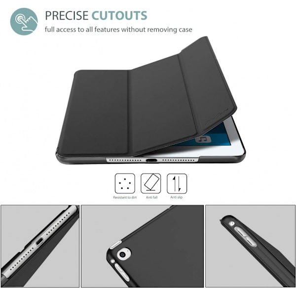 Lilla Smart Case til iPad Air 2, Ultratyndt Letvægts Stand Beskyttelsescover til iPad Air 2. generation (A1566 A1567)