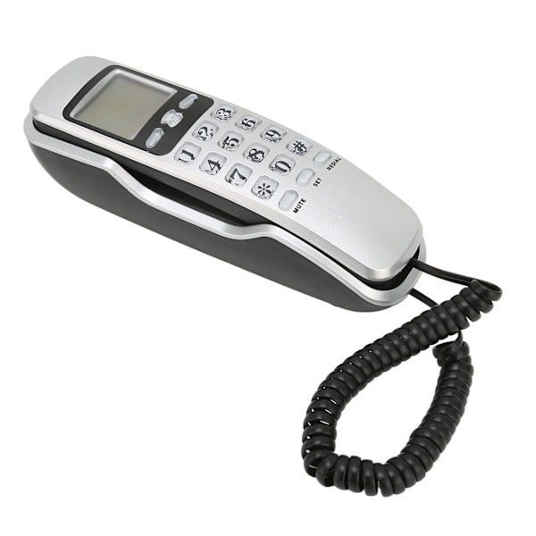 KXT888CID Veggtelefon med ledning for hjem, kontor og hotell (sølv)