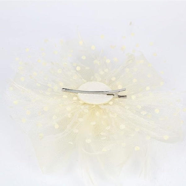 Fascinator hatt for kvinner, damer, bryllup, fascinatorer, teselskap hatt, flapper hatt, Ascot konkurranse hatt, fjærblomst (beige) beige