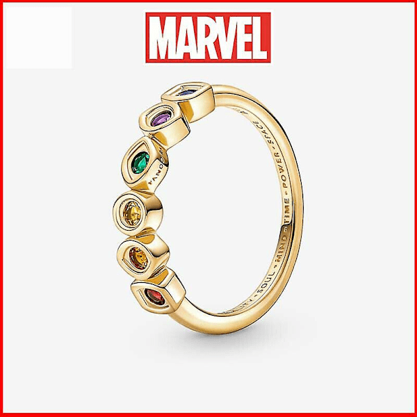 HKK Ny ægte Pandora Marvel The Avengers Infinity Stones Ring