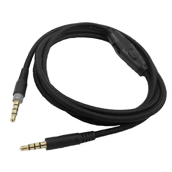 Udskiftningskabel til -HyperX Cloud Alpha/-HyperX Cloud Core Flight hovedtelefoner med lydstyrke- og lydkontrol【HY】