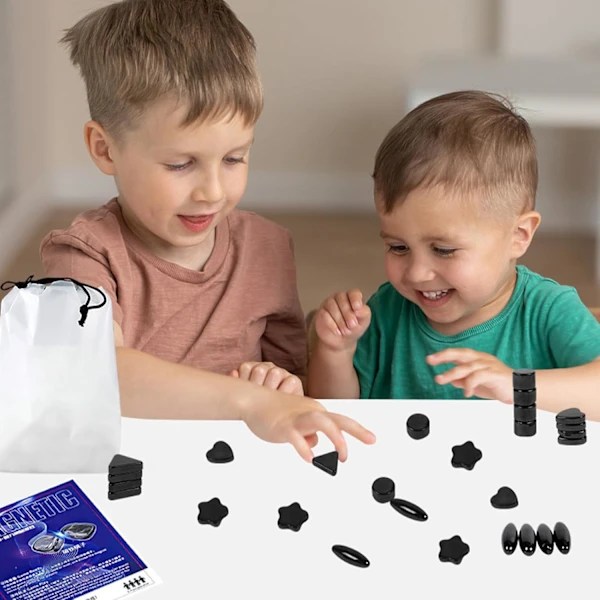 Magnetisk skakspil - 2024 nyt familiespil - Sjovt magnetisk skakspil med magneter 1pcs