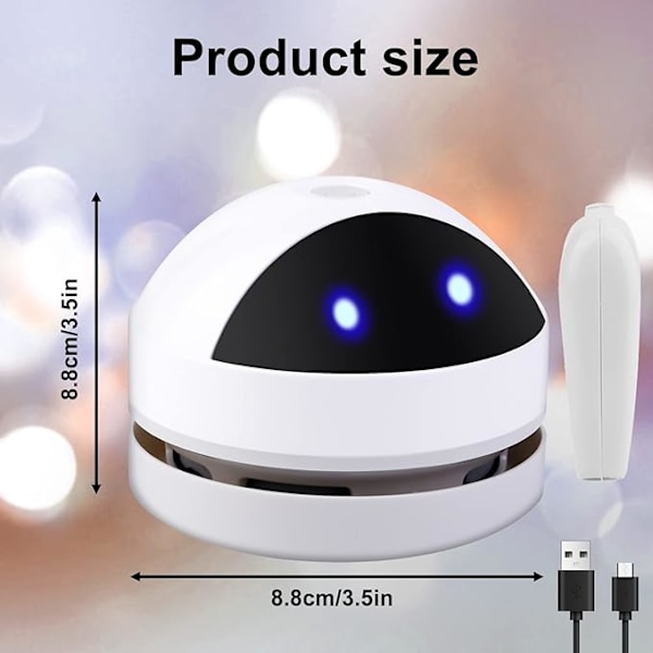 Bordsdammsugare, Bärbar Sladdlös Minidammsugare, USB