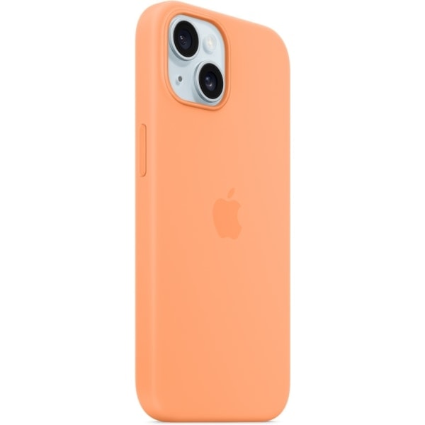 Silikondeksel med MagSafe for Apple iPhone 15 Plus, Sorbet Orange iPhone 15 Plus