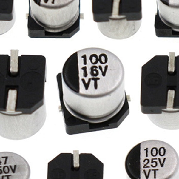 400 st 1UF~1000UF 6.3V-50V 400 st 24 värde SMD aluminium elektrolytkondensatorer Stabila och hållbara elektrolytkondensatorer