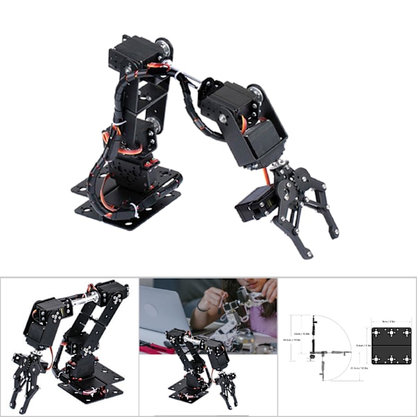 6DOF Robot Mekanisk Arm Klemme Klo Sæt DOF Manipulator Industrielle Robot Dele